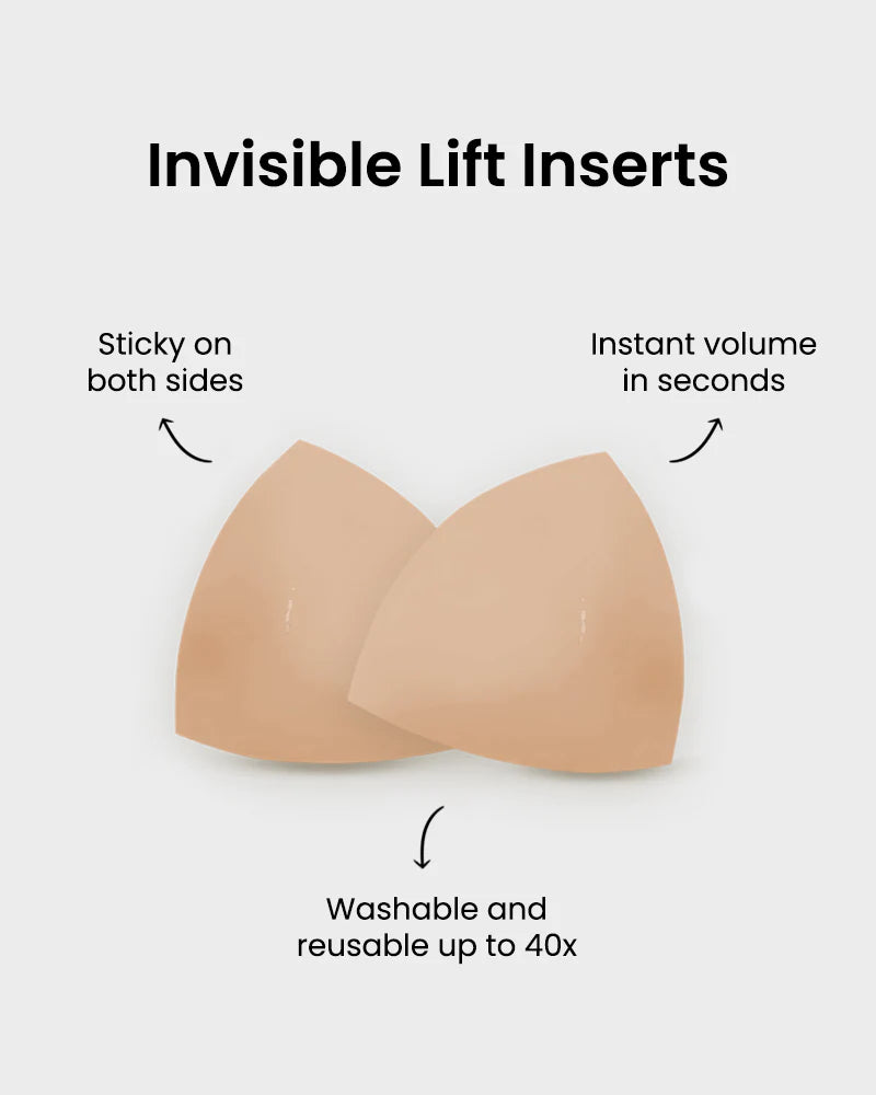 Double-Adhesive Invisible Push-Up Lift Inserts (2 Pairs)