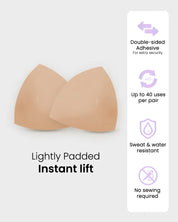 Double-Adhesive Invisible Push-Up Lift Inserts (2 Pairs)