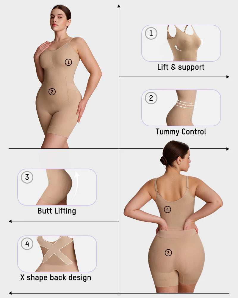 Easy-On Tummy Control Sculpting Bodysuit