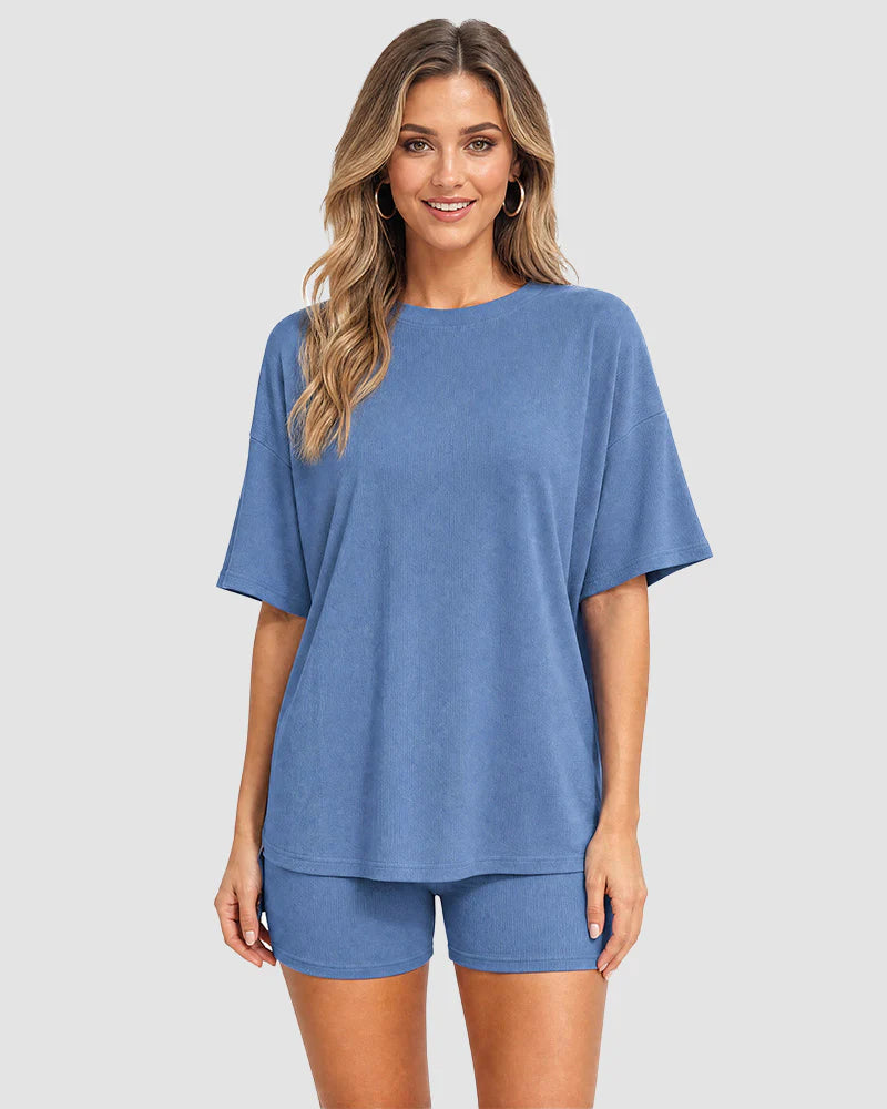 Oversized Split Hem 2-Piece Lounge Set