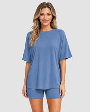 Oversized Split Hem 2-Piece Lounge Set