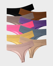Cotton Seamless Active Sport Thong (9 Pack)