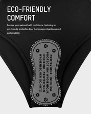 Deep Plunge Halter Two-Piece Swimsuit with Bra Overlay