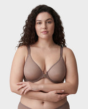 Front Clasp Mesh Support Bra