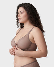 Front Clasp Mesh Support Bra