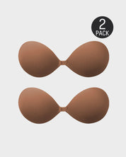 Front Closure Self-Adhesive Invisible Push-Up Bra (2 Pairs)