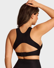 Wireless Posture Support Cross-Back Bra with Front Closure