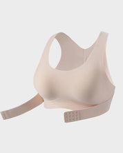 Wireless Posture Support Cross-Back Bra with Front Closure