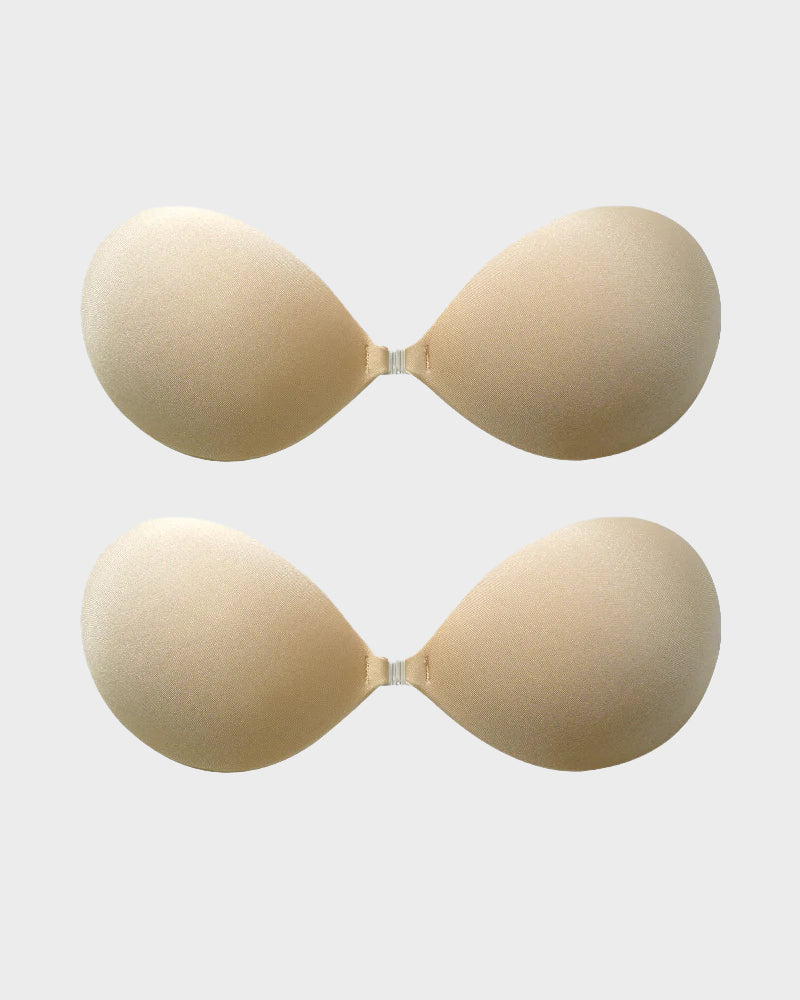 Front Closure Self-Adhesive Invisible Push-Up Bra (2 Pairs)