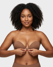 Front Closure Self-Adhesive Invisible Push-Up Bra (2 Pairs)