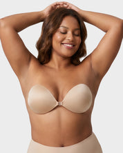 Front Closure Self-Adhesive Invisible Push-Up Bra (2 Pairs)
