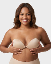 Front Closure Self-Adhesive Invisible Push-Up Bra (2 Pairs)
