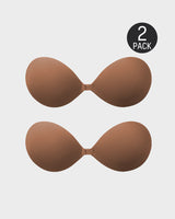 Sujetador adhesivo invisible push-up con cierre delantero (2 pares)
