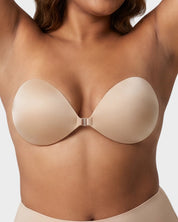 Front Closure Self-Adhesive Invisible Push-Up Bra (2 Pairs)