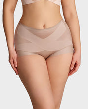Cross Compression High Waist Control Shaping Panties (6 Pack)