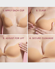 Invisible Uplift Adhesive Push-Up Bra (2 Pairs)