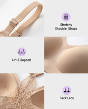 Invisible Backless Lace Bralette