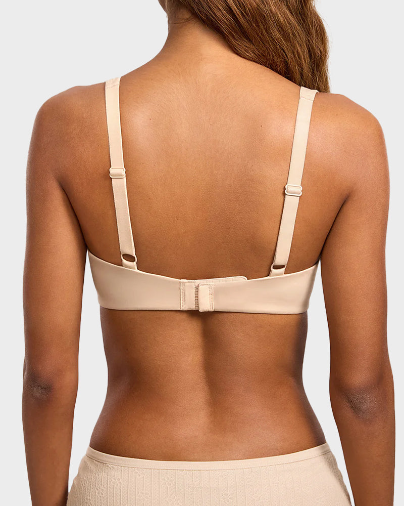 Invisible Wired Unlined Balconette Bra