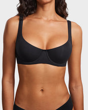 Invisible Wired Unlined Balconette Bra