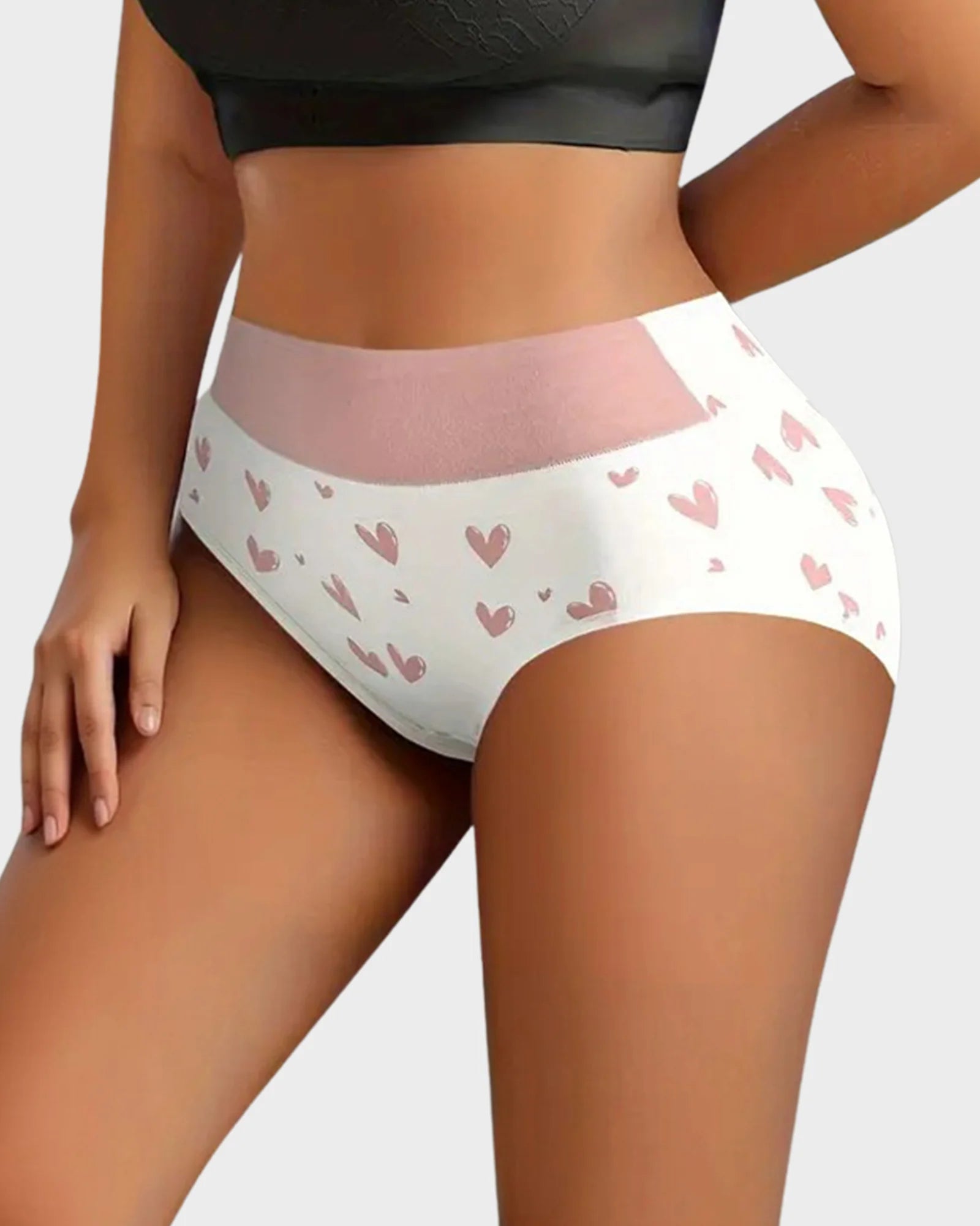Soft Cotton High-Rise Sweetheart Panties (6 Pack)