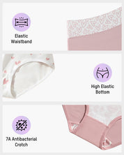 Soft Cotton High-Rise Sweetheart Panties (6 Pack)