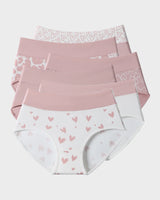 Soft Cotton High-Rise Sweetheart Panties (6 Pack)