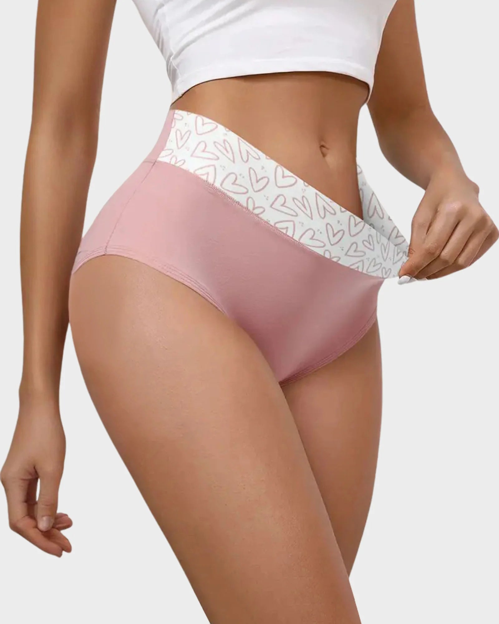 Soft Cotton High-Rise Sweetheart Panties (6 Pack)