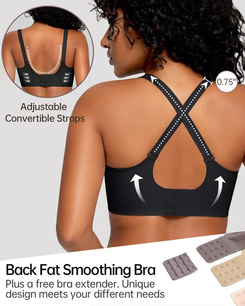 Soft Wireless Full Coverage Scalloped Jelly Bra