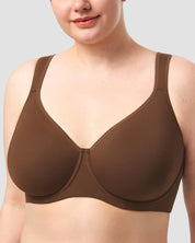 Plus Size Full Coverage Soft Unlined Minimizer Bra