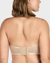 Sheer Mesh Strapless Underwire Balconette Bra