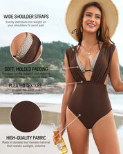 Two-Way Draped Halter Sculpting Bikini Set