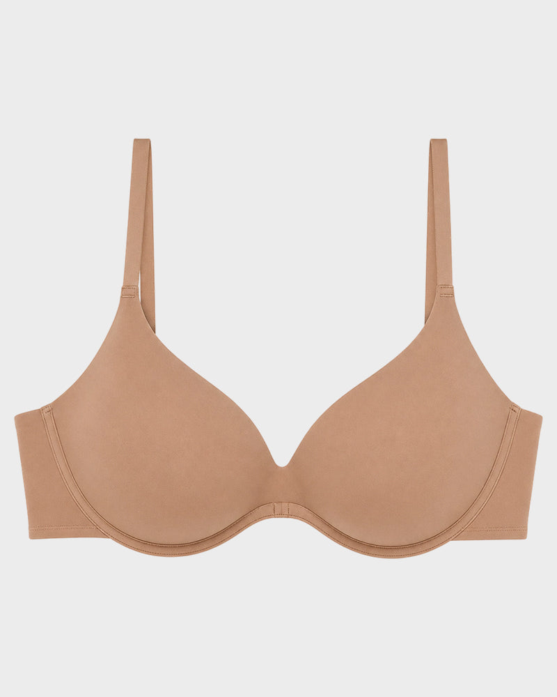 Unlined Underwire Plunge Balconette Bra