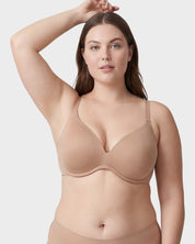 Unlined Underwire Plunge Balconette Bra
