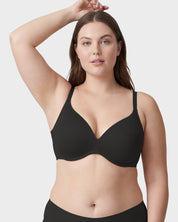 Unlined Underwire Plunge Balconette Bra