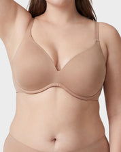 Unlined Underwire Plunge Balconette Bra