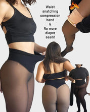 High Waist One-Seam Shaping Soft Fleece Leggings