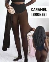 High Waist One-Seam Shaping Soft Fleece Leggings