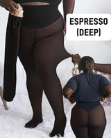 High Waist One-Seam Shaping Soft Fleece Leggings