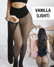 High Waist One-Seam Shaping Soft Fleece Leggings