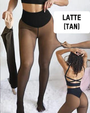 High Waist One-Seam Shaping Soft Fleece Leggings