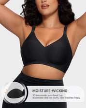 Wireless Seamless Soft Jelly Strip Bra