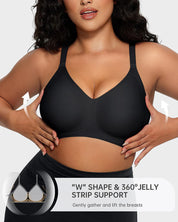 Wireless Seamless Soft Jelly Strip Bra