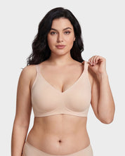 Soft Wireless Full Coverage Scalloped Jelly Bra