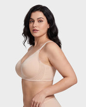 Soft Wireless Full Coverage Scalloped Jelly Bra