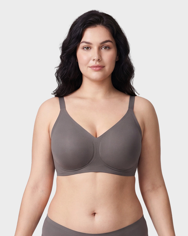 Soft Wireless Full Coverage Scalloped Jelly Bra