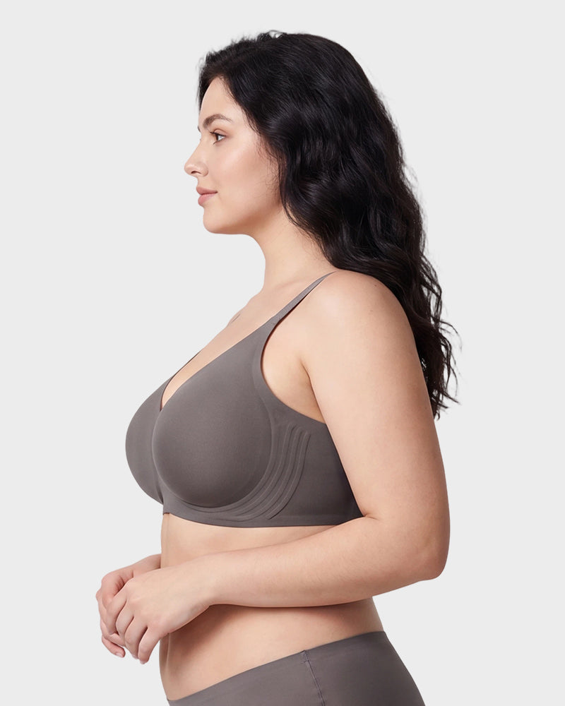 Soft Wireless Full Coverage Scalloped Jelly Bra