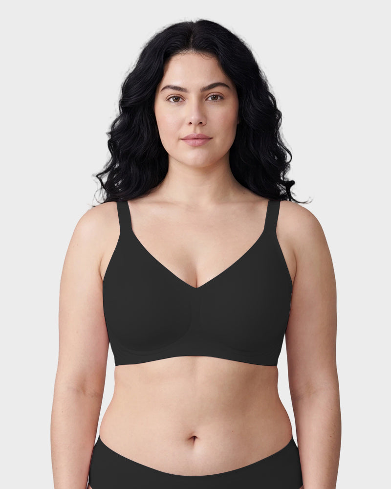 Soft Wireless Full Coverage Scalloped Jelly Bra