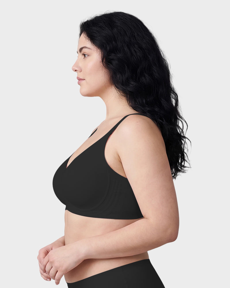 Soft Wireless Full Coverage Scalloped Jelly Bra