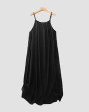 Solid Backless Cami Dress